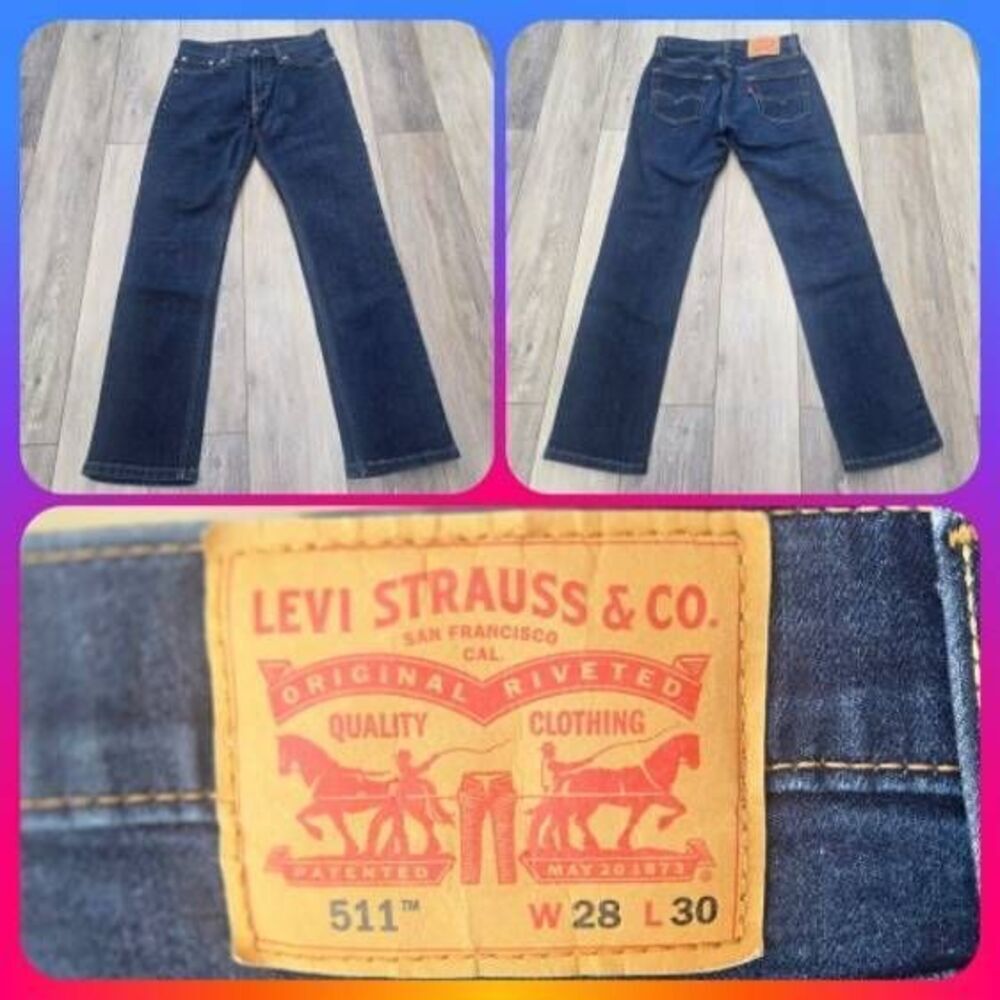 Levi's 511 28x30 darker blue men's jeans slim